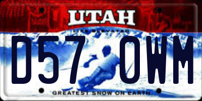 UT license plate D570WM