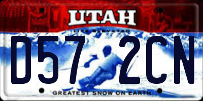 UT license plate D572CN
