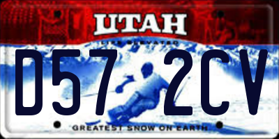 UT license plate D572CV
