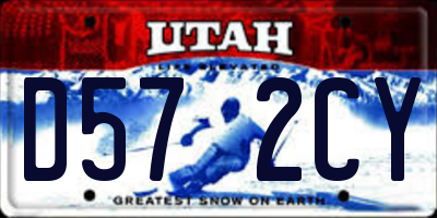 UT license plate D572CY