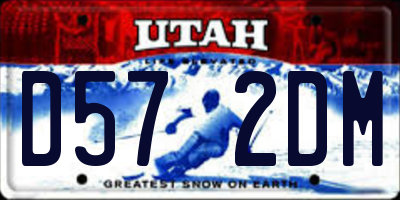 UT license plate D572DM