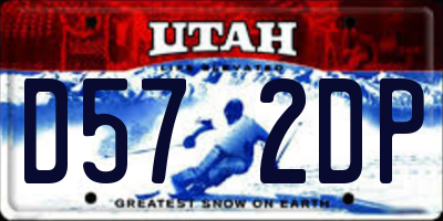UT license plate D572DP