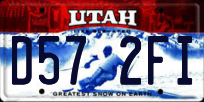 UT license plate D572FI
