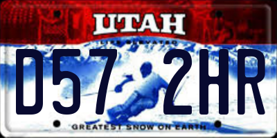 UT license plate D572HR