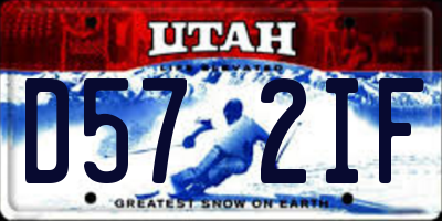 UT license plate D572IF