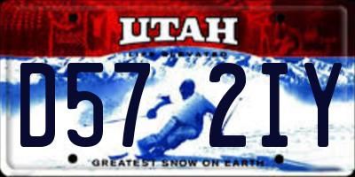 UT license plate D572IY