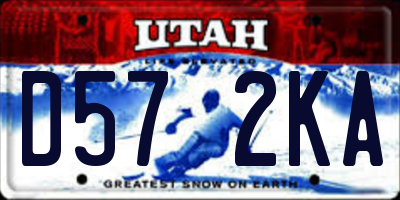 UT license plate D572KA