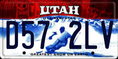 UT license plate D572LV