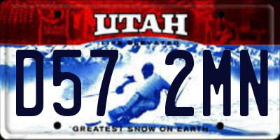 UT license plate D572MN