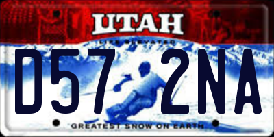 UT license plate D572NA