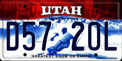 UT license plate D572OL