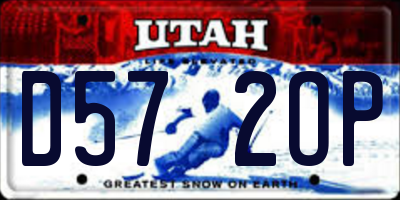 UT license plate D572OP