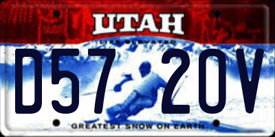UT license plate D572OV