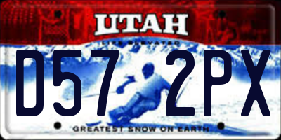 UT license plate D572PX