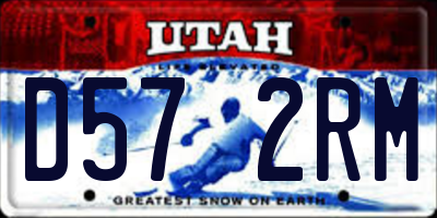 UT license plate D572RM