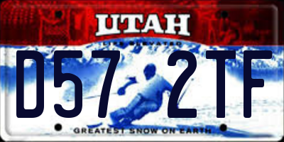 UT license plate D572TF