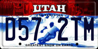 UT license plate D572TM