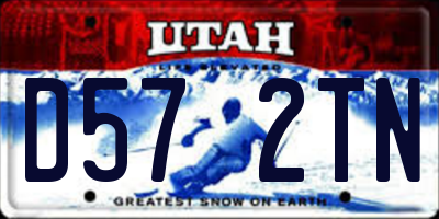 UT license plate D572TN