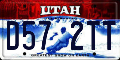 UT license plate D572TT
