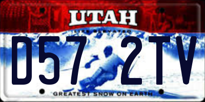 UT license plate D572TV