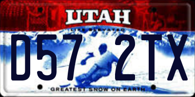UT license plate D572TX