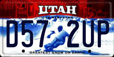 UT license plate D572UP