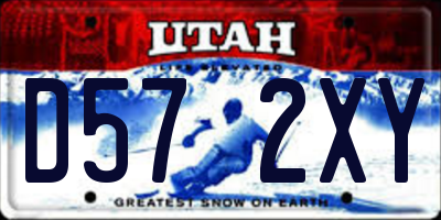 UT license plate D572XY