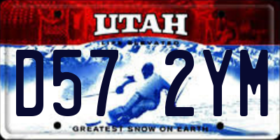 UT license plate D572YM