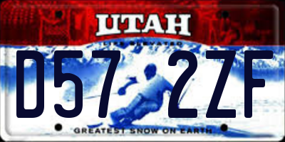 UT license plate D572ZF
