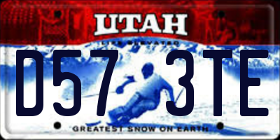 UT license plate D573TE