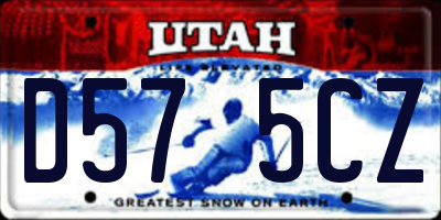 UT license plate D575CZ