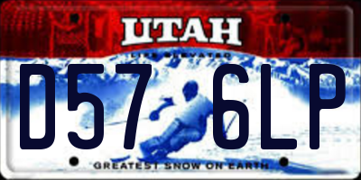 UT license plate D576LP