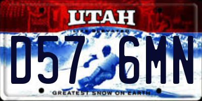 UT license plate D576MN