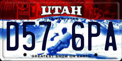 UT license plate D576PA