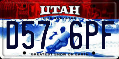 UT license plate D576PF