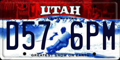 UT license plate D576PM
