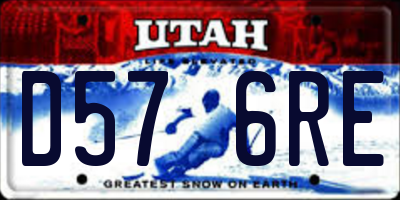 UT license plate D576RE