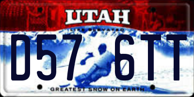 UT license plate D576TT