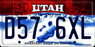 UT license plate D576XL