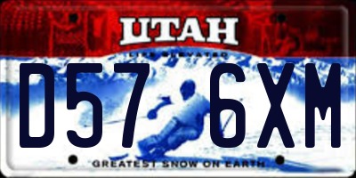 UT license plate D576XM