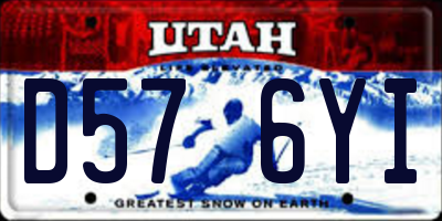 UT license plate D576YI