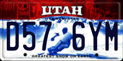 UT license plate D576YM