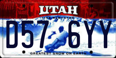 UT license plate D576YY