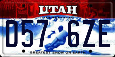UT license plate D576ZE