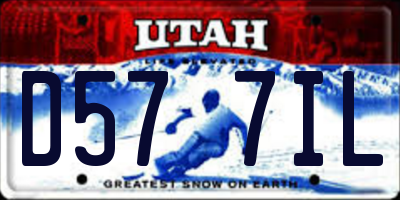 UT license plate D577IL