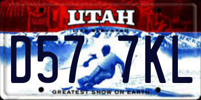 UT license plate D577KL
