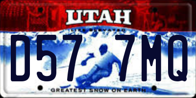 UT license plate D577MQ