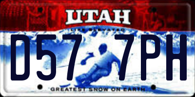UT license plate D577PH