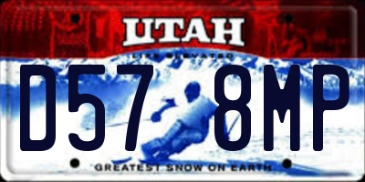 UT license plate D578MP