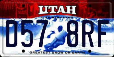 UT license plate D578RF